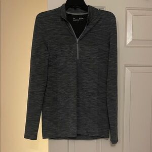 Under Armour Heatgear Charcoal Heather Quarter-Zip Top